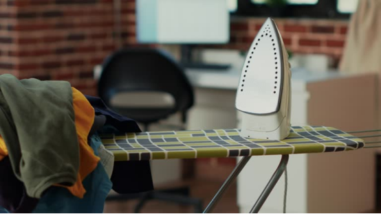 Ironing board with metal mesh panel and thick cotton cover for heavy garments