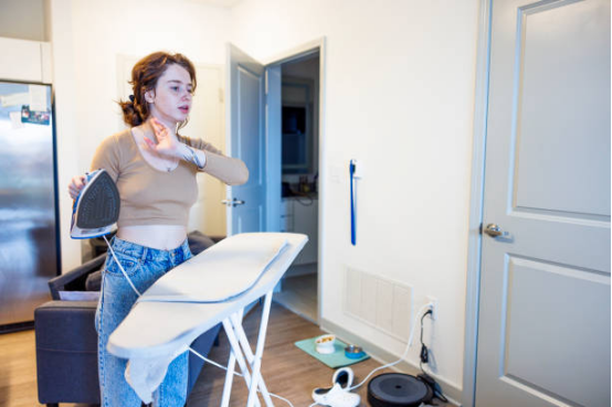 Lightweight ironing board shaking during daily ironing