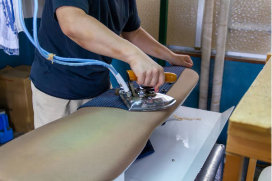 Custom-designed ironing board suitable for professional tailors 2 Durable heat-resistant fabric for tailored garment pressing