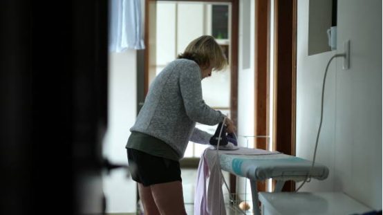 Ironing Board used for selective garment care on formal clothing